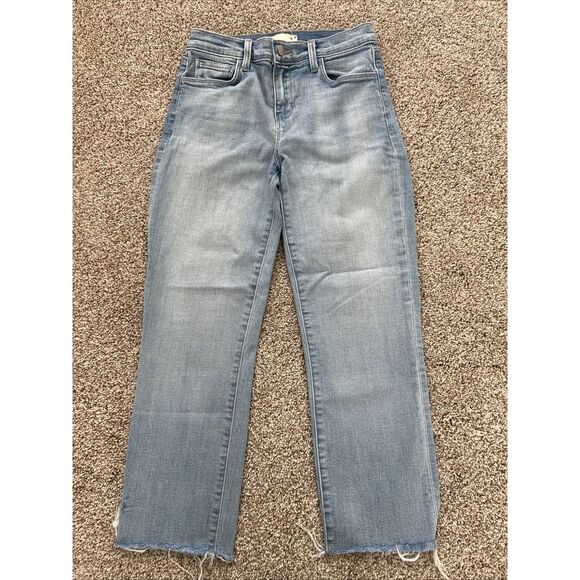 L'AGENCE womens‎ size 24 Light wash Mid rise skinny stretch denim jeans - Picture 1 of 9
